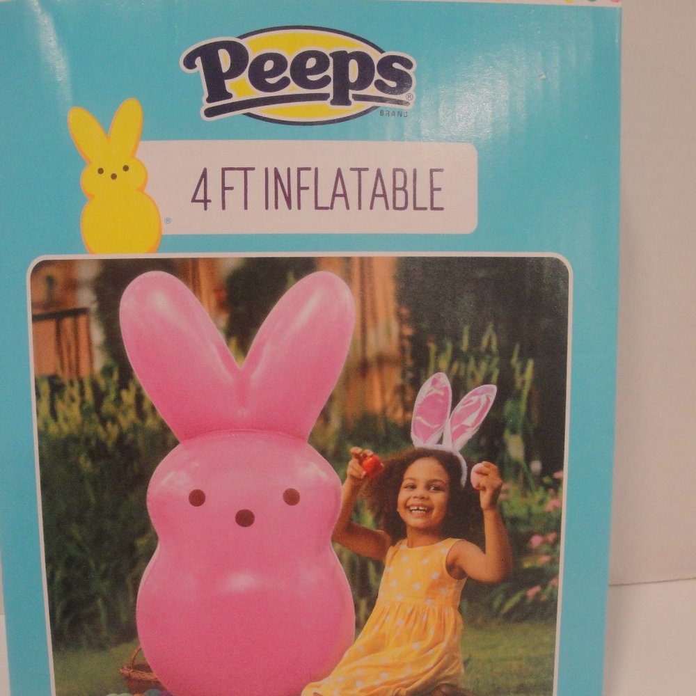 NEW Peeps Inflatable 4 foot tall Bunny Rabbit Blow up